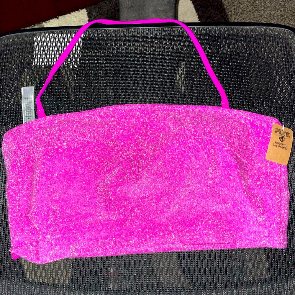 Pink swim top